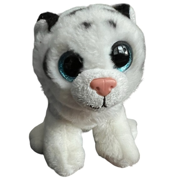 Velve Ty Tabor Tiger‎ Plush Adorable Stuffed Animal stuffed animal Blue eyes 5” - Picture 1 of 7